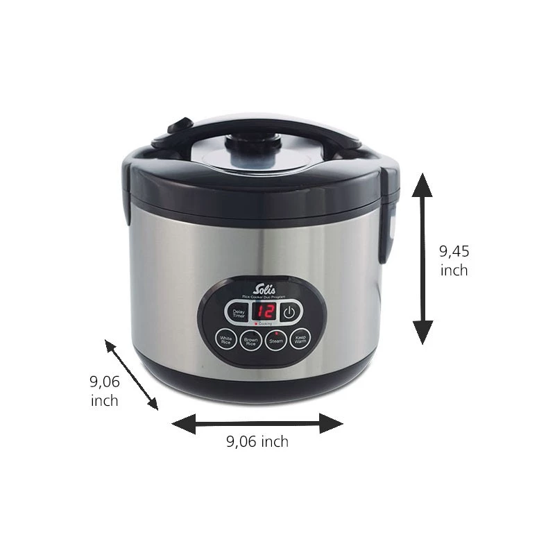 Cuociriso Solis 979.30 1,2 L 500 W acciaio inox