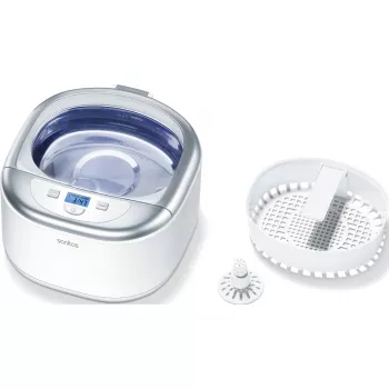 Sanitas SUR 42 pulitore a ultrasuoni, 50 W, bianco/argento