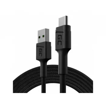Cavo USB Green Cell KABGC22 USB 2.0 1,2 m USB A USB C nero