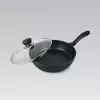 Padella Maestro MR-1205-28 con coperchio, 28 cm, nero