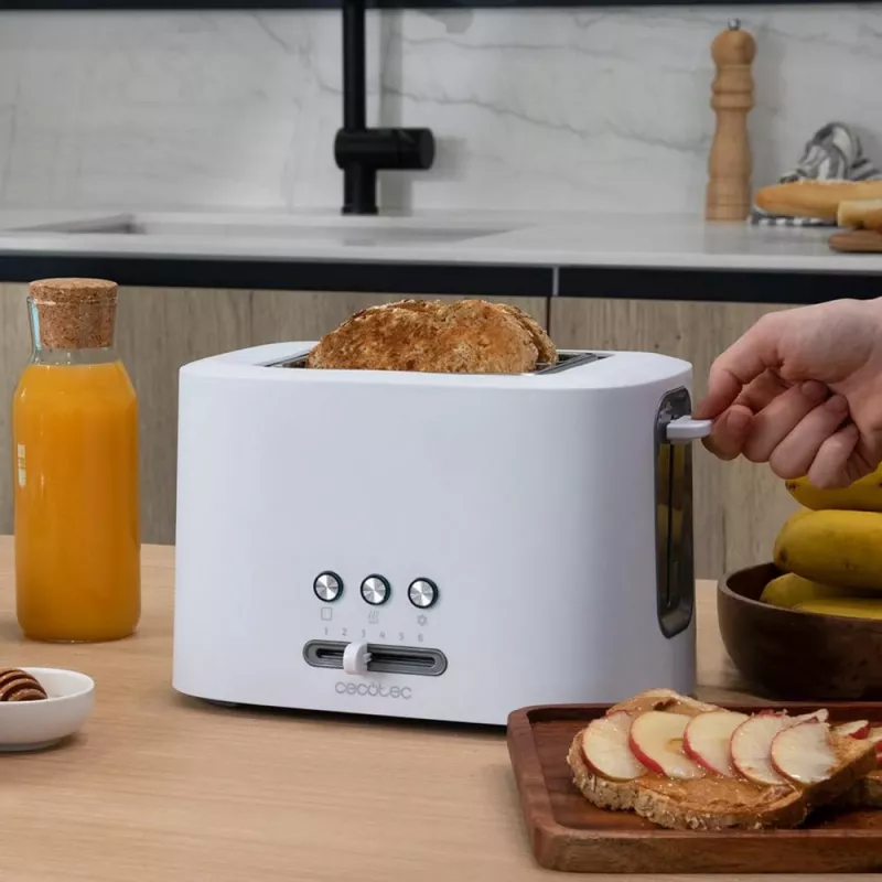 Tostapane Toast&Taste 9000 Double bianco (bianco, 980 Watt, per 2 fette di pane tostato)