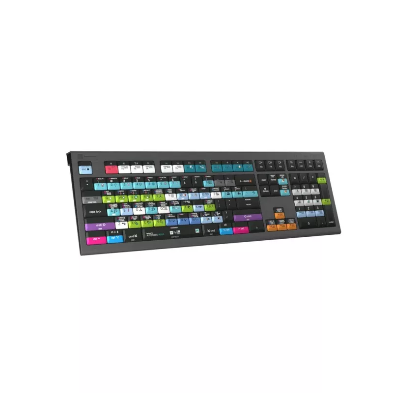 Logickeyboard Avid Media Composer Astra 2 tastiera universale USB QWERTY tedesco grigio