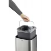 Durable TOUCH 12L rettangolare acciaio inox argento nero
