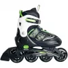 Pattini in linea Muuwmi 682 misura regolabile 33–36 verde/nero con set protezioni