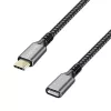 USB 3.2 Gen2 Type-C a USB-C/F, PD, 1m