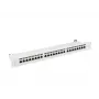 Pannello di permutazione Lanberg PPS7-1024-S da 19 pollici 1U, 24 porte, Cat7, FTP schermato, grigio