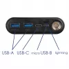 Akyga AK-BC-04 Case per power bank 20000 mAh, 8x 18650, 18W PD QC4+, USB-C, 2x USB-A, Lightning