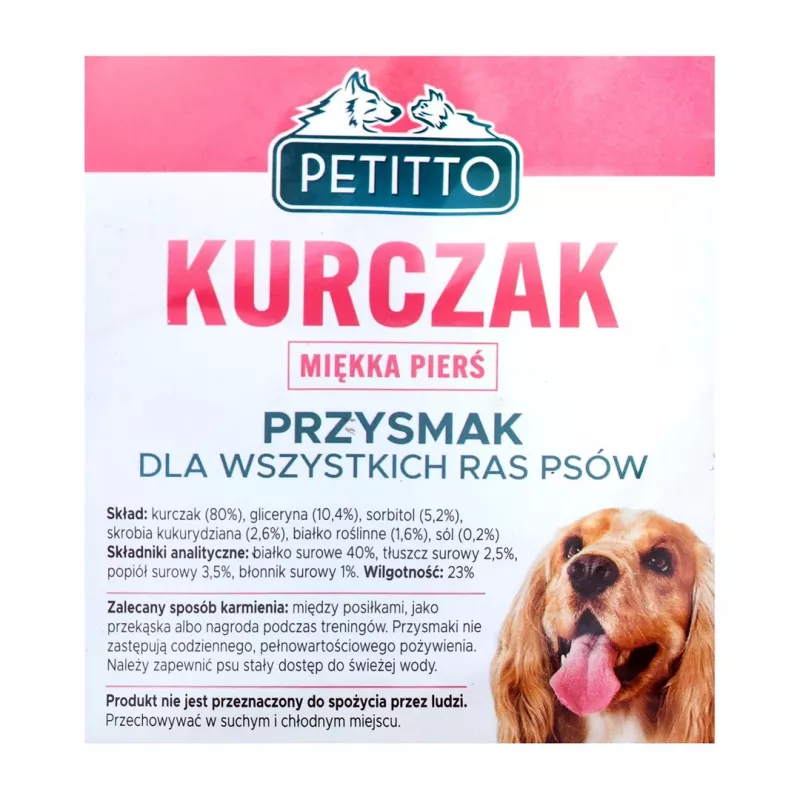 PETITTO petto di pollo morbido - snack per cani - 500 g