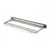 Patch panel vuoto 24 porte 1U 19 pollici FTP per moduli keystone nero