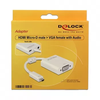 Adattatore grafico USB DeLOCK 65557 1920 x 1080 pixel bianco