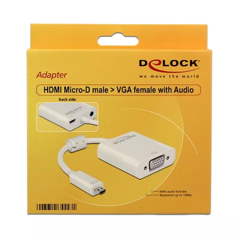 Adattatore grafico USB DeLOCK 65557 1920 x 1080 pixel bianco