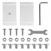 Maclean organizer cavi compatto sotto la scrivania, carico max 5 kg, bianco, MC-107 W