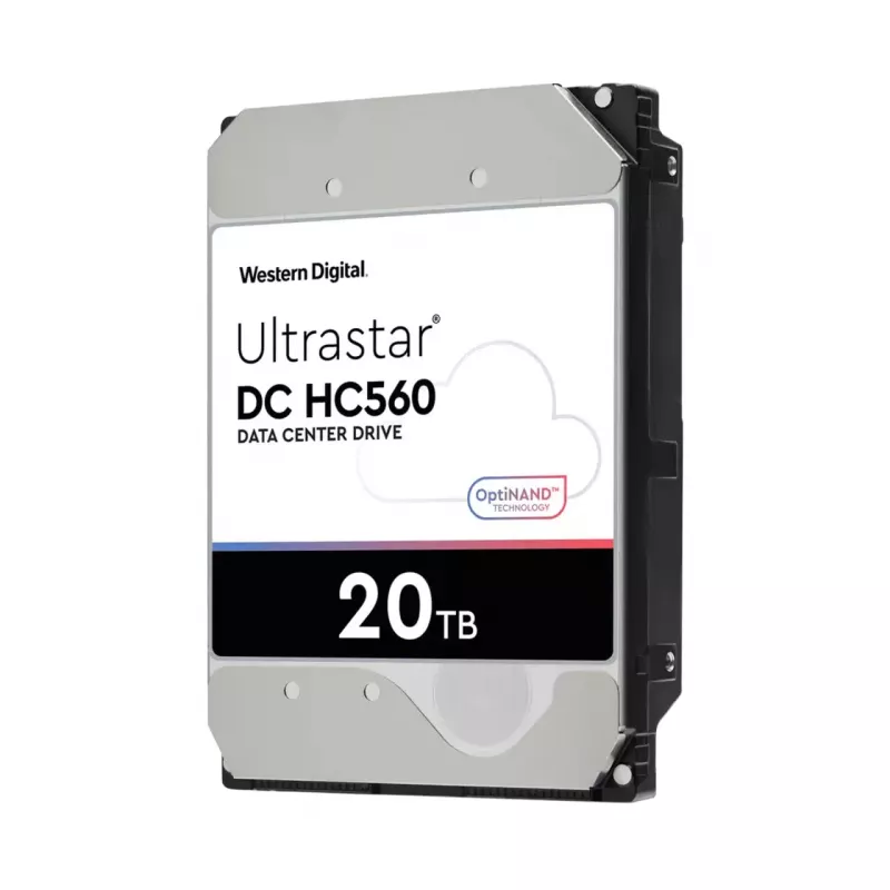 WD Ultrastar DC HC560 - disco rigido - 20TB - interno - 3.5 (8,9 cm) - SATA 6Gb/s - 7200 giri/min - buffer: 512MB (0F38785)