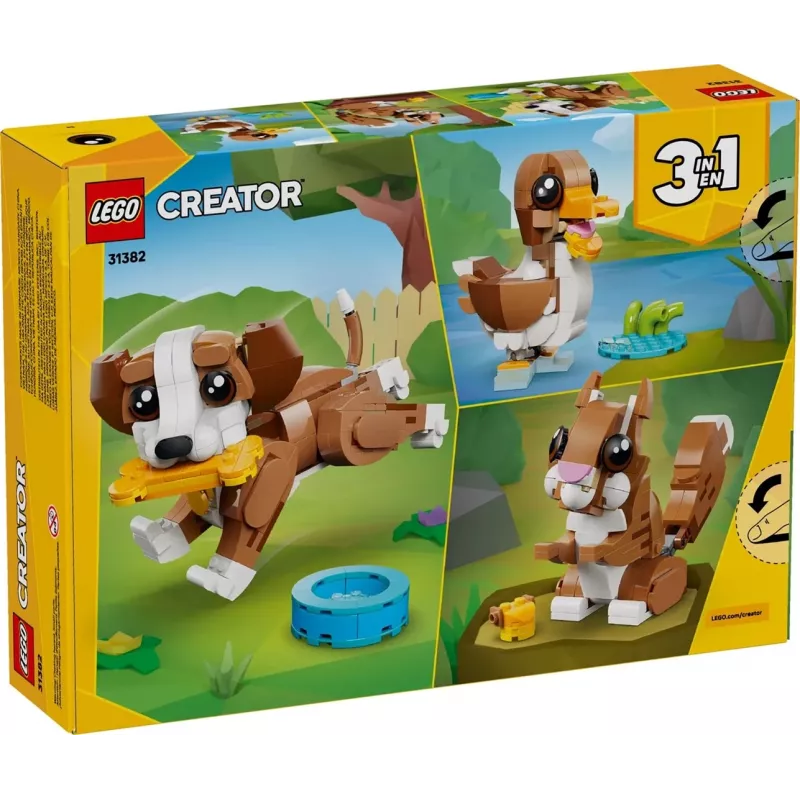 LEGO CREATOR 3 IN 1 31382 Animali carini: cucciolo giocherellone