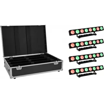 Faro a pannello LED EUROLITE PMB-8 COB QCL 30W — set da 4