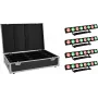 Faro a pannello LED EUROLITE PMB-8 COB QCL 30W — set da 4