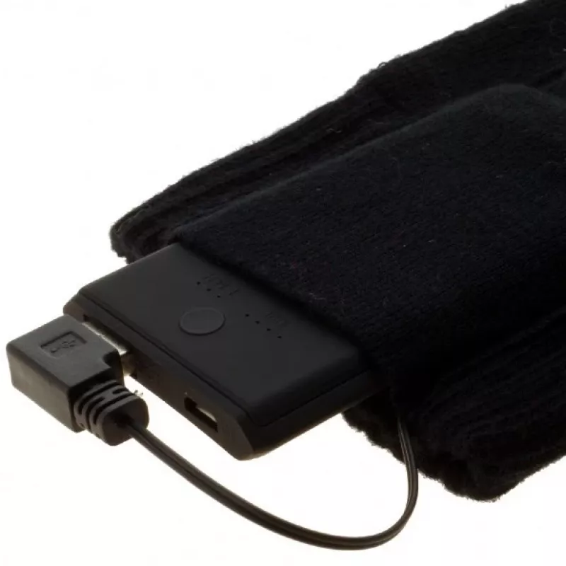 Calze sportive Glovii GQ2M con elemento riscaldante integrato, taglia M, nero, traspiranti, misto cotone-elastan