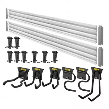 Stanley STST22000-1 scaffale porta attrezzi da giardino a parete in acciaio