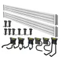 Stanley STST22000-1 scaffale porta attrezzi da giardino a parete in acciaio