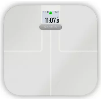 Bilancia pesapersone smart Garmin Index S2, bianca
