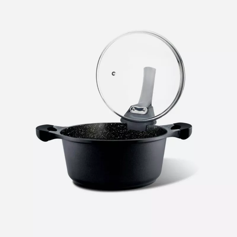 Casseruola Pensofal Saxum 20 cm con coperchio in vetro — Casseruola Pensofal Saxum 20cm