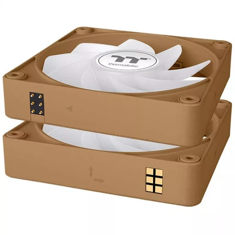Ventola Thermaltake CT120 EX Reverse ARGB Sync 12 cm 500–2000 U/min marrone sabbia