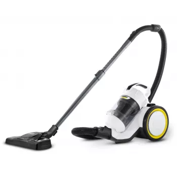 Aspirapolvere a cilindro Karcher VC 3 — aspirapolvere a secco per la casa, 700 W, 0,9 L senza sacchetto, HEPA 13, tubo telescopico, tubo flessibile 1,5 m