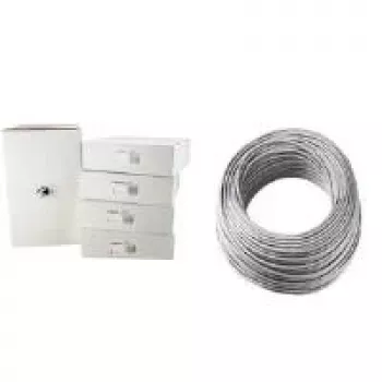 Cavo patch LogiLink, Cat. 5e, S/FTP, 305 m, grigio 4 x 2 AWG 26/7, schermatura a foglio, S/FTP schermato (CPV0018)