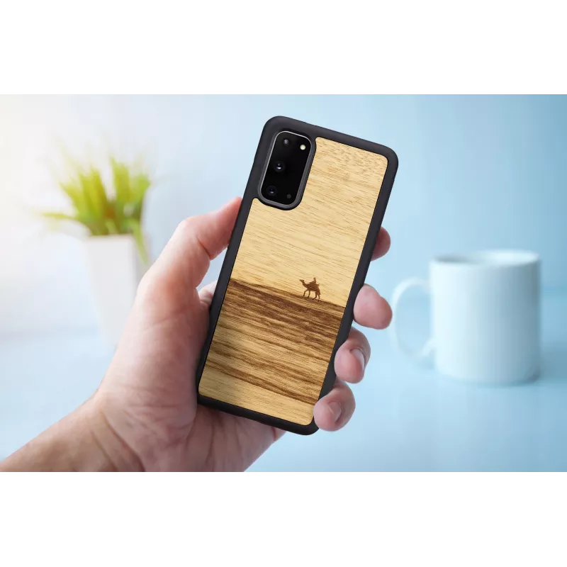 Custodia per smartphone Man and Wood Galaxy S20 Terra nero – cover protettiva per Samsung Galaxy S20