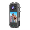 Custodia di protezione in metallo Puluz per Insta360 X4 Air (grigio)