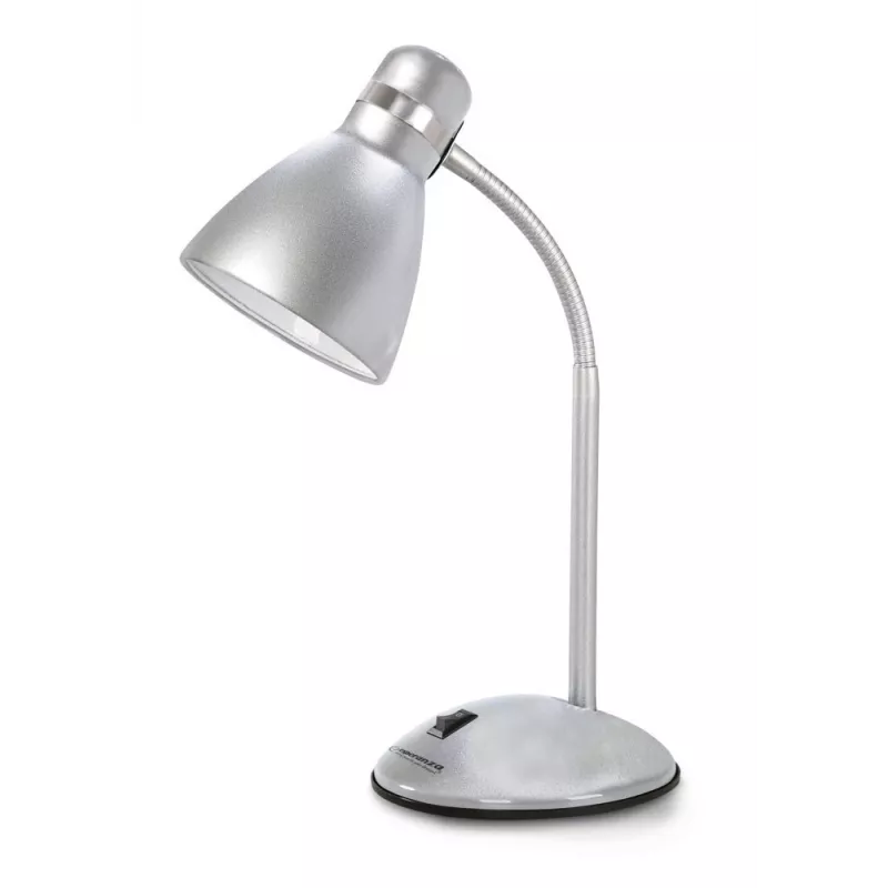 Lampada da tavolo Esperanza ELD113S E27 12 W LED argento