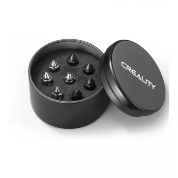 Set di ricambio ugelli Creality 3D 4008030052 8 pezzi nero argento