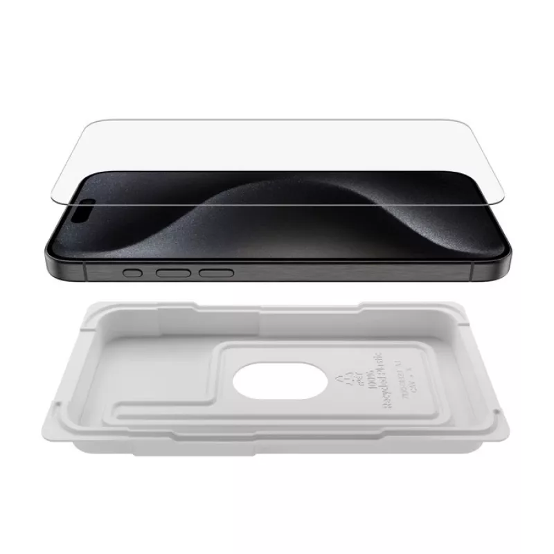Protezione schermo Belkin ScreenForce iPhone 16 Pro Max antibatterica antishock antigraffio