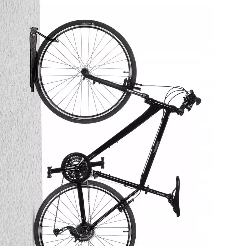 Portabici da parete MACLEAN MC-432, supporto verticale per bici, larghezza regolabile, carico max. 30 kg, nero