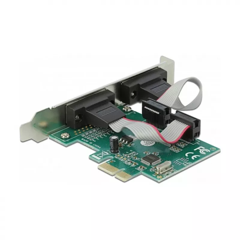 Scheda DeLOCK PCI Express x1 su 2 x seriale RS-232