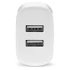 CARICABATTERIE TELEFONO 2X USB 2, 4A 12W BIANCO