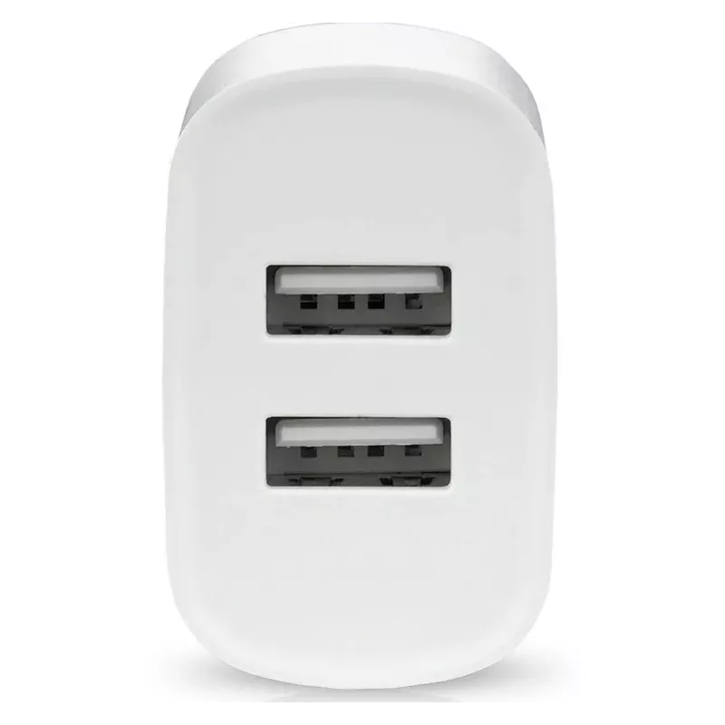 CARICABATTERIE TELEFONO 2X USB 2, 4A 12W BIANCO