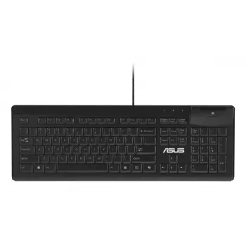 Tastiera cablata full-size ASUS KU100 nera, layout estone, USB Type-A, cavo 2 m