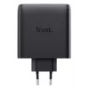 Caricabatterie TRUST Maxo 100W 2 porte USB-C GaN — 100 W, 2× USB-C, max 20 V, cavo 2 m, nero