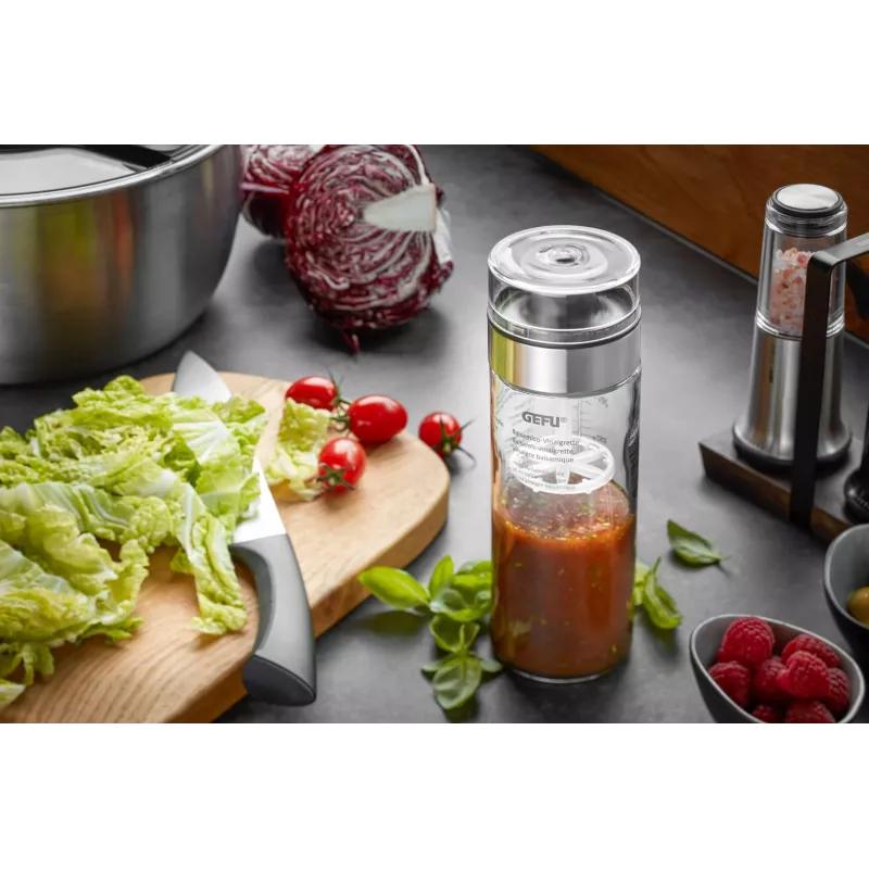 GEFU MIX G-14491 shaker per condimenti in vetro, 500 ml