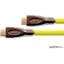 PYTHON cavo di collegamento High-Speed-HDMI con Ethernet 4K2K / UHD - ATTIVO (chipset Redmere) - OFC - treccia in nylon gialla - 30m - PYTHON Series
