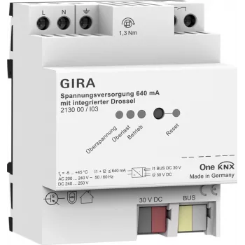 Gira KNX alimentatore 640 mA modulo induttanza modello 213000