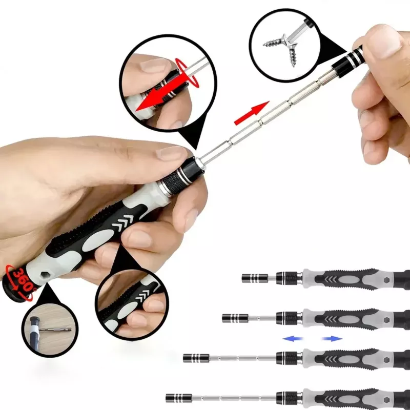 Set di cacciaviti di precisione Extralink, 118 in 1 cacciaviti Torx e utensili di precisione