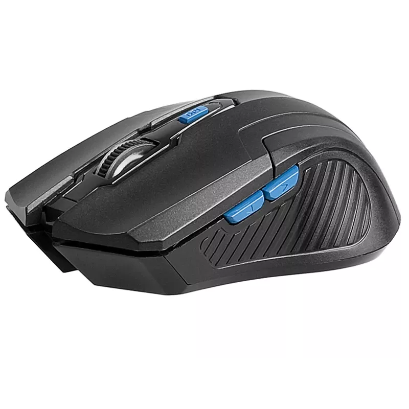 Tracer Fairy – mouse ottico – 6 tasti – wireless – 2,4 GHz – ricevitore USB wireless – nero
