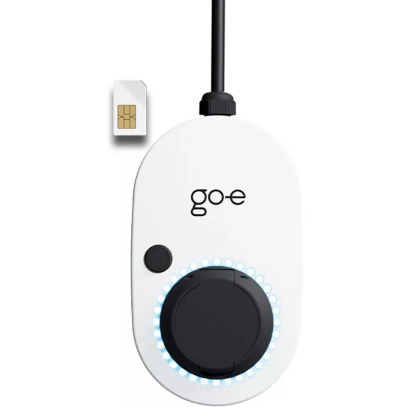 Charger Gemini 2.0, 11 kW (16A 3-fase), Wallbox bianco/nero, senza cavo, 4G/LTE