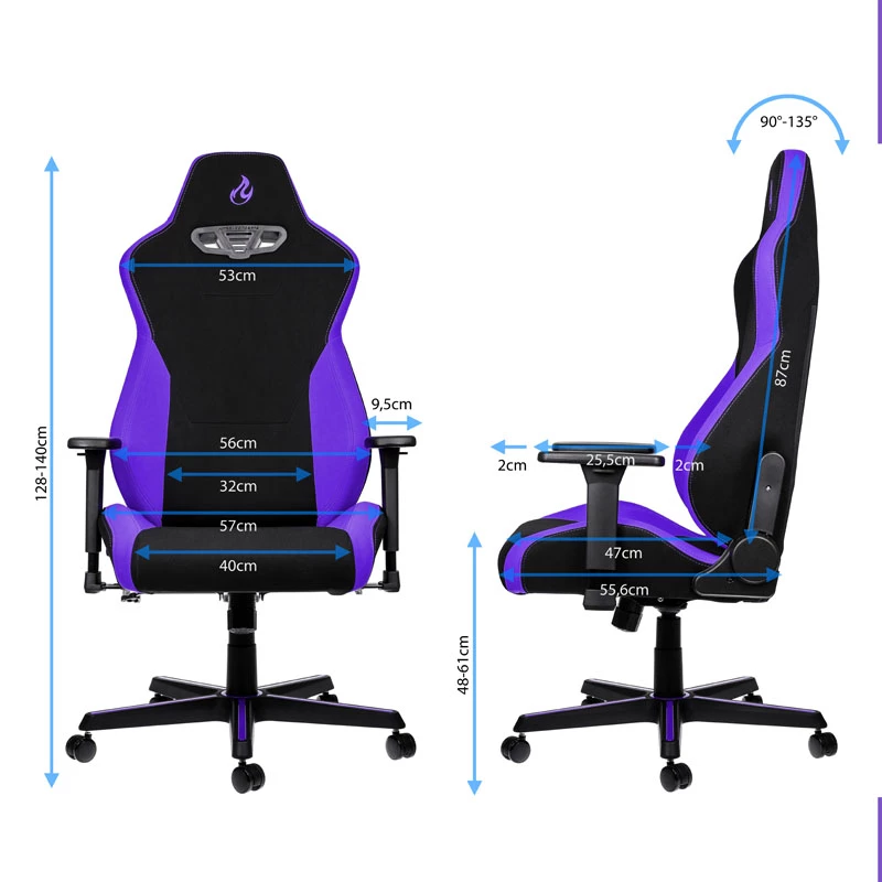 Nitro Concepts S300 Sedia gaming - Nebula viola