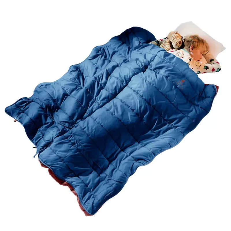 Sacco a pelo per bambino Deuter Starlight SQ (130-170 cm) - nightblue/redwood
