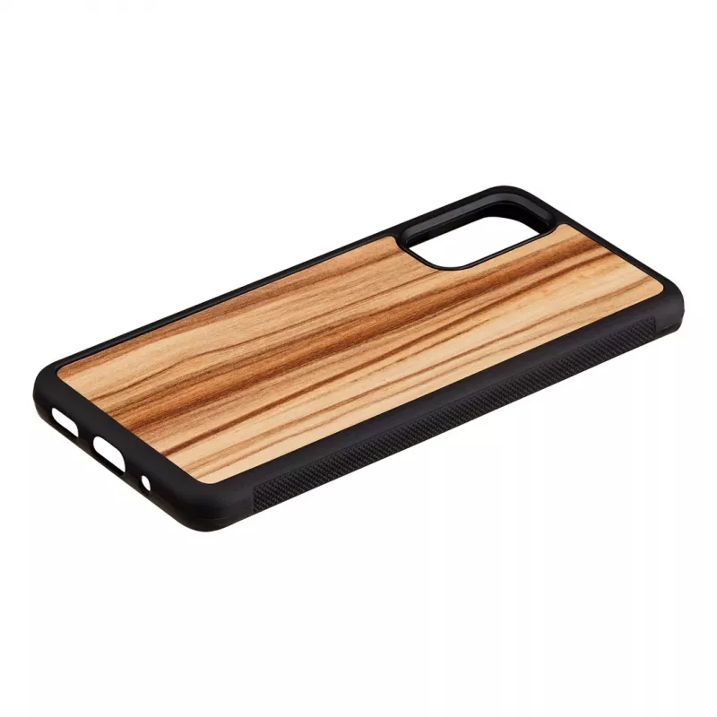 Custodia per cellulare Man and Wood Galaxy S20 Cappuccino nero — custodia protettiva per Samsung Galaxy S20