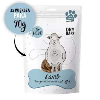 Snack liofilizzati all'agnello per cani PAKA ZWIERZAKA Lio Pepe Lamb XL 90 g — pezzi XL monoingrediente