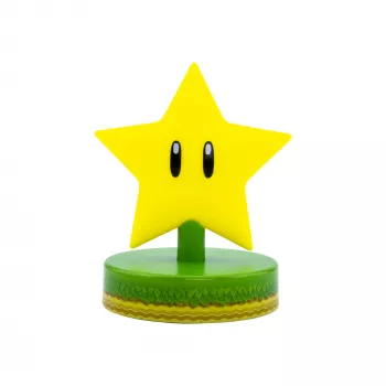 Lampada da tavolo Paladone Super Mario Super Star Icon Light — luce notturna LED decorativa